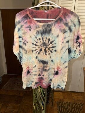 YFB Tie Dye Short Sleeve Women’s Tee in Multi-Color